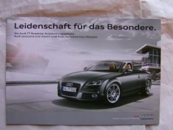 Audi TT Roadster Ausstattungspakete exclusive line classic +life