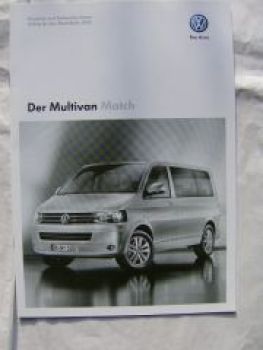 VW T5 Multivan Match November 2011 NEU Rarität