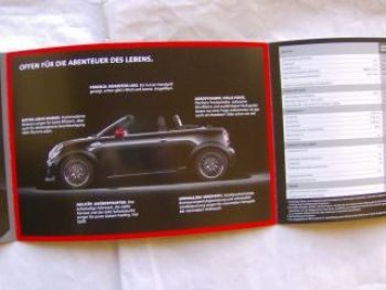 BMW Mini Roadster R58 Cooper +S +SD +JCW Vorabflyer