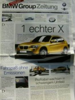 BMW Group Zeitung Oktober 2008 ActiveHybrid,M1 E26,M-GmbH