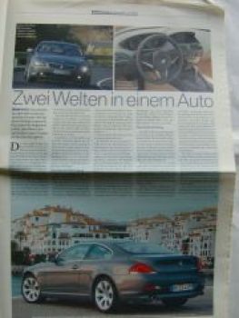 BMW Group Zeitung 11/2003 X3 E83,6er coupè E63