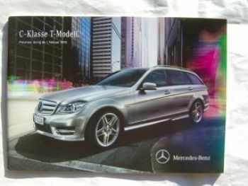 Mercedes Benz C-Klasse T-Modell BR204 +C63AMG Februar 2012