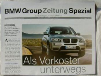 BMW Group Zeitung Spezial X3 F25 Sonderbeilage/Poster 2010