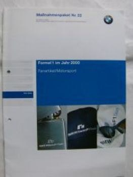 BMW Maßnahmenpaket Nr.22 Formel 1 im Jahr 2000 Fanartikel/Motors