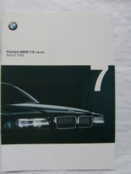 BMW Prijslijst 7-serie  8-serie E38 E31 Maart 1998 Niederlande