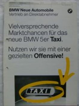 BMW Marktchancen für das 5er TAXI E39 September 1996