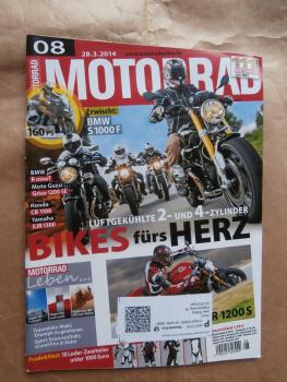 Motorrad 8/2014 Ducati Monster 1200S,Honda Integra 750,Gebrauchtmarkt: Suzuki GSX 1300R Hayabusa,