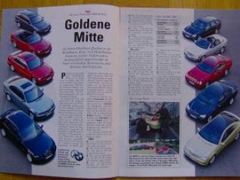 Auto Zeitung 1/2002 BMW 3er Reihe E46 gegen Mercedes W202