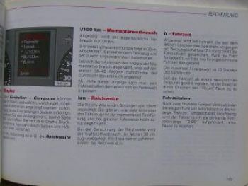 Audi A8 Betriebsanleitung 4D2 Juli 2001