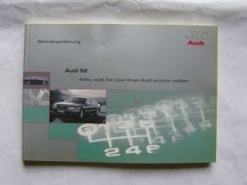 Audi S8 Betriebsanleitung April 1999
