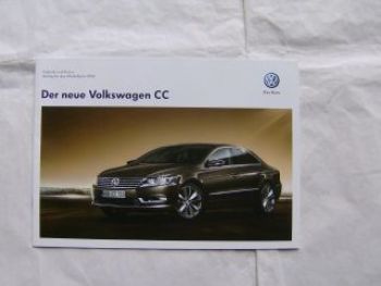 VW CC Preisliste Januar 2012 NEU