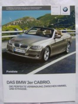 320i 325i 330i 335i 320d 325d 330d E93 September 2009 NEU