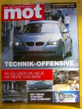 mot 11/2003 BMW 5er Reihe E60 Limusine Technik-Offensive