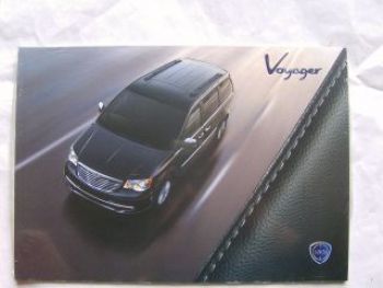 Lancia Voyager Prospekt September 2011 +Preisliste NEU