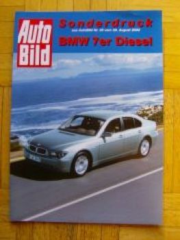 Auto Bild 35/2002 BMW 7er Diesel 730d 740d E65