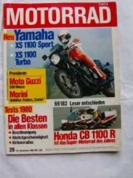 motorrad 26/1980 Yamaha XS1100 Sport,XS 1100 Turbo