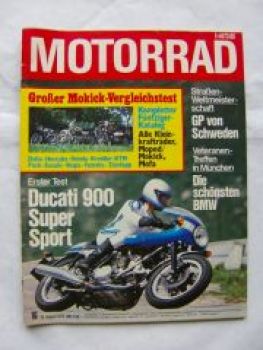 motorrad 16/1977 Ducati 900 Super Sport,BMW Modelle