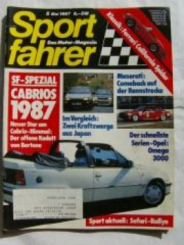 Sportfahrer 5/1987 BMW M3 E30, Ferrari California Spider,RX-7 Tu