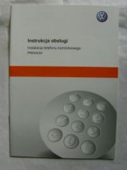 VW Instrukcja obslugi instalacja telefonu komòrkowego PREMIUM