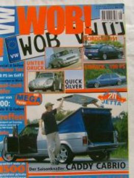 VW Wob! 8/1999 20 Jahre Jetta,Caddy Cabrio,Scirocco 911,Käfer