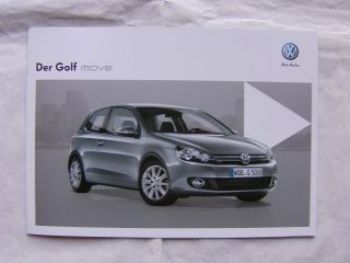 VW Golf VI move Januar 2012 Prospekt NEU