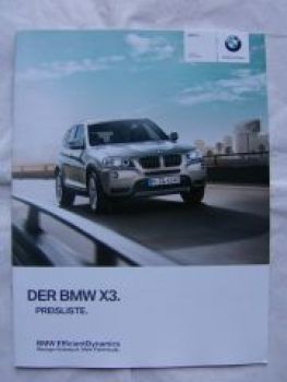 X3 xDrive20i xDrive28i xDrive35i 20d 30d 35d März 2012 NEU