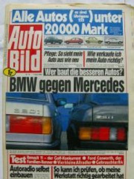 Auto Bild 15/1986 BMW 320i E30 vs. 190E W201,R11,Cosworth