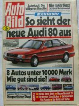 Auto Bild 18/1986 BMW 324d E30 vs. 190D 2,5 W201