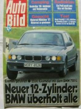 Auto Bild 30/1987 BMW 750iL E32,Rover 213S,Kadett 1.8S Jubilee