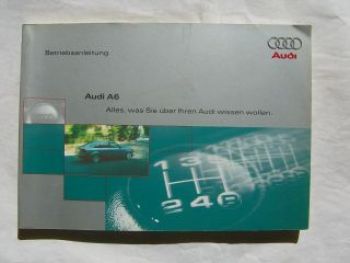 Audi A6 Limousine Typ4B Bordbuch Mai 2000 Rarität