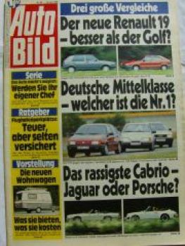 Auto Bild 30/1988 Golf II vs. R19, Passat vs. Sierra vs. Audi 80