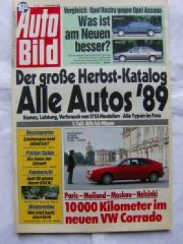 Auto Bild 38/1988 VW Corraod 53i Dauertest, Ascona vs. Vectra A