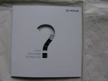 Lexus Vollhybrid Technologie CT200h November 2011 NEU