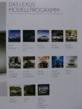 Lexus Modellprogramm GS R CT IS LS April 2011 NEU