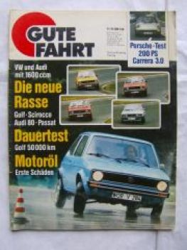 Gute Fahrt 11/1975 Golf I Dauertest,Porsche 911 Carrera 3.0