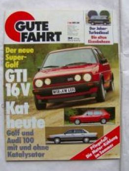 Gute Fahrt 7/1985 Golf GTI 16V Kat,Audi 100,T3 Joker TD