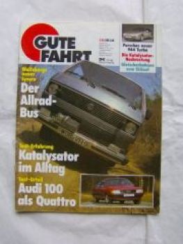 Gute Fahrt 3/1985 T3 syncro, Audi 100 Quattro,Dennert Polo