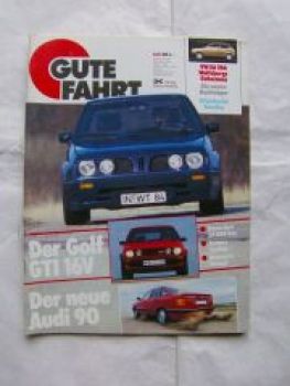Gute Fahrt 6/1987 Golf GTi 16V, Audi 90, Treser,Dennert,VW EA 26