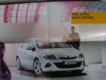 Opel Astra White Editon Februar 2012 +Poster NEU