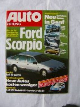 Auto Zeitung 6/1985 BMW M5 E28,Y10,Alpine V6 GT,Sierra XR 4x4,MR