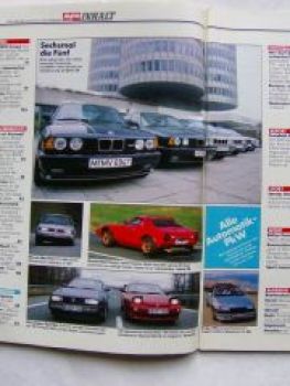 Auto Zeitung 7/1989 BMW E31,Zender Corrado Cabrio