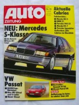 Auto Zeitung 15/1989 Mazda MX-5, BMW Z1,944 S2,RX 7