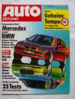 Auto Zeitung 26/1989 Nissan 300ZX, Dauertest Mazda 626,Opel Omeg