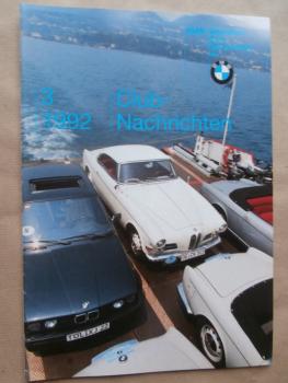 BMW Clubnachrichten 3/1992 507 Treffen in Coburg, BMW 335,20 Jahre BMW Vierzylinder,