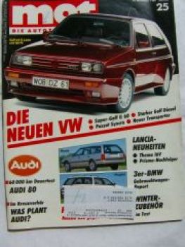 mot 25/1988 Audi 80 1.8S Dauertest,Mazda 626 GLX 2.0i vs. 405 GR