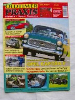 Oldtimer Praxis 9/2011 Triumph TR3A,Kapitän P,Bertone GT