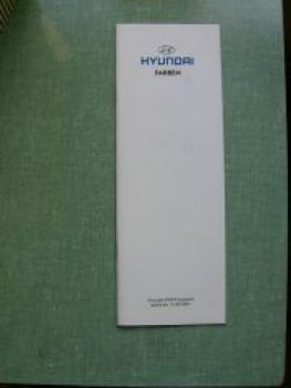 Hyundai Farben PKW-Programm 15.08.2001