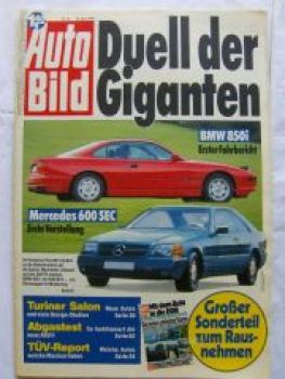 Auto Bild 18/1990 BMW 850i E31 vs. 600SEC W140,Nova Kombi
