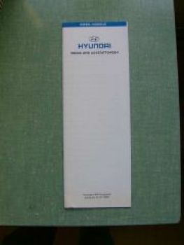 Hyundai Preise&Ausstattungen Diesel-Modelle PKW-Programm 30.07.2