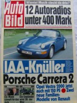 Auto Bild 34/1989 Porsche 911 Carrera 2, Vectra 2000,Mini,